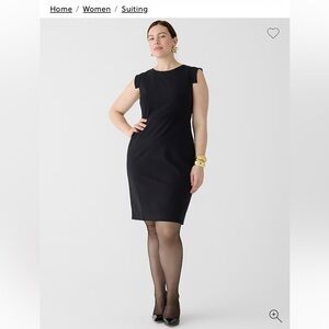 NWT - J. Crew Black Resume Dress. 4P